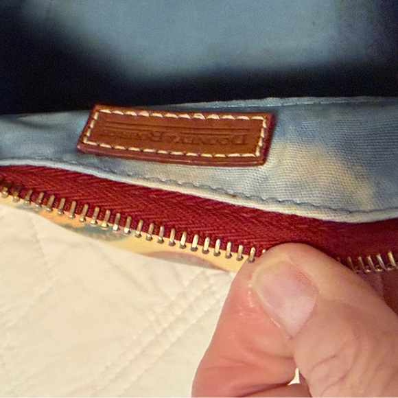 Dooney & Bourke Vintage Monogram Y2K Rainbow Patch Hobo bag 11x6x4 - Picture 7 of 10